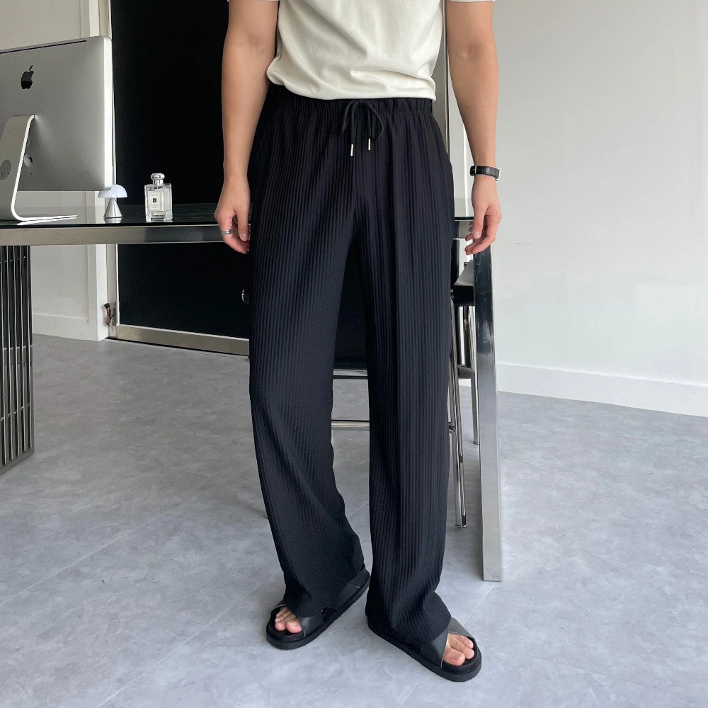 2025新款夏季潮牌长裤休闲运动宽松高腰美式高街健身透气速干大码