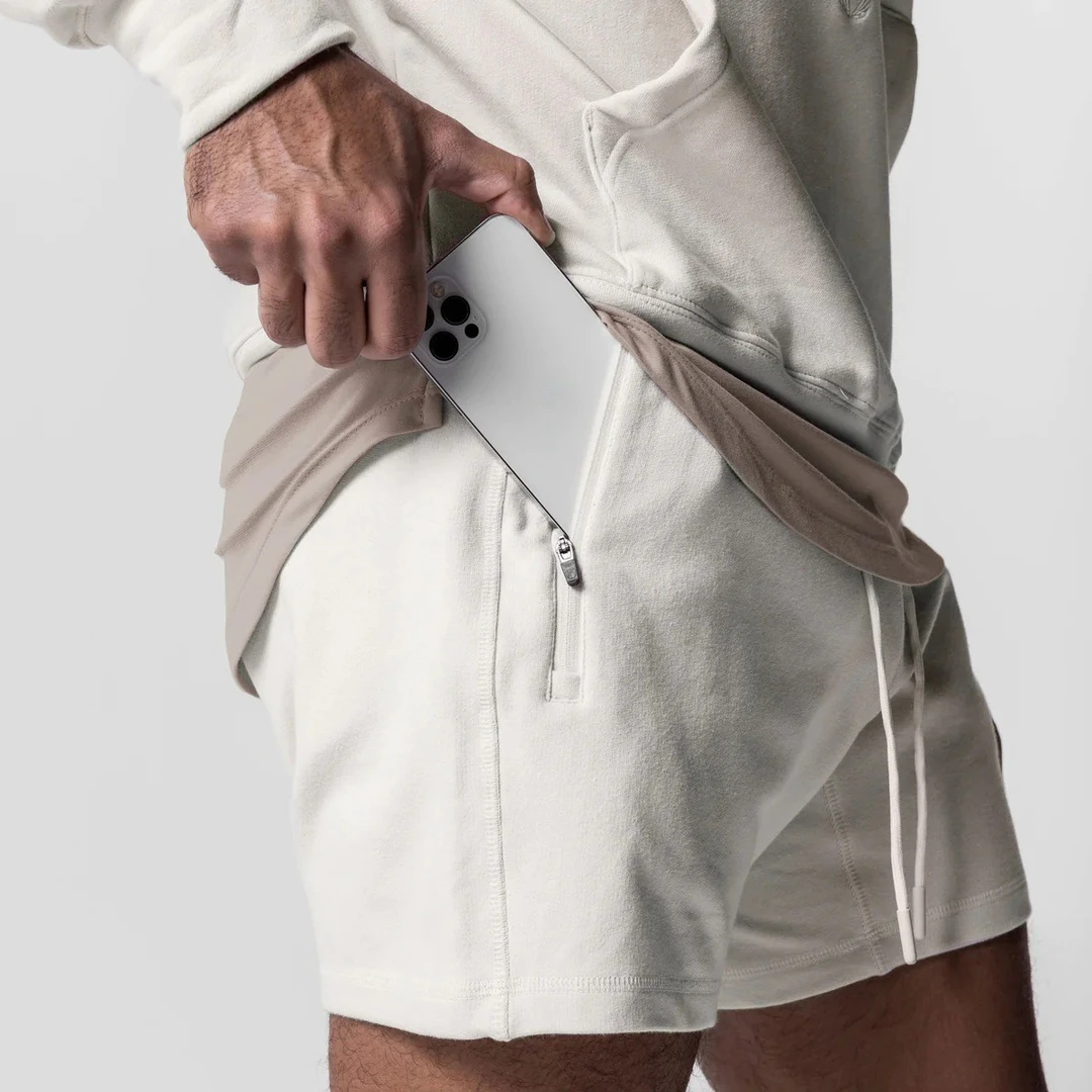 美式运动三分短裤男夏季健身跑步训练篮球休闲重磅刺绣短裤户外潮