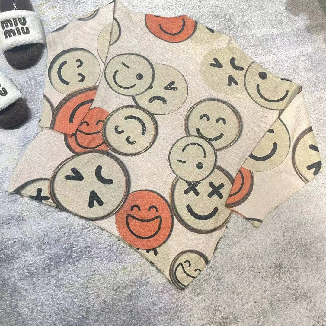 笑脸乐开怀----秋冬款毛衣- 欧货时尚潮流上档次印花百搭宽松女装