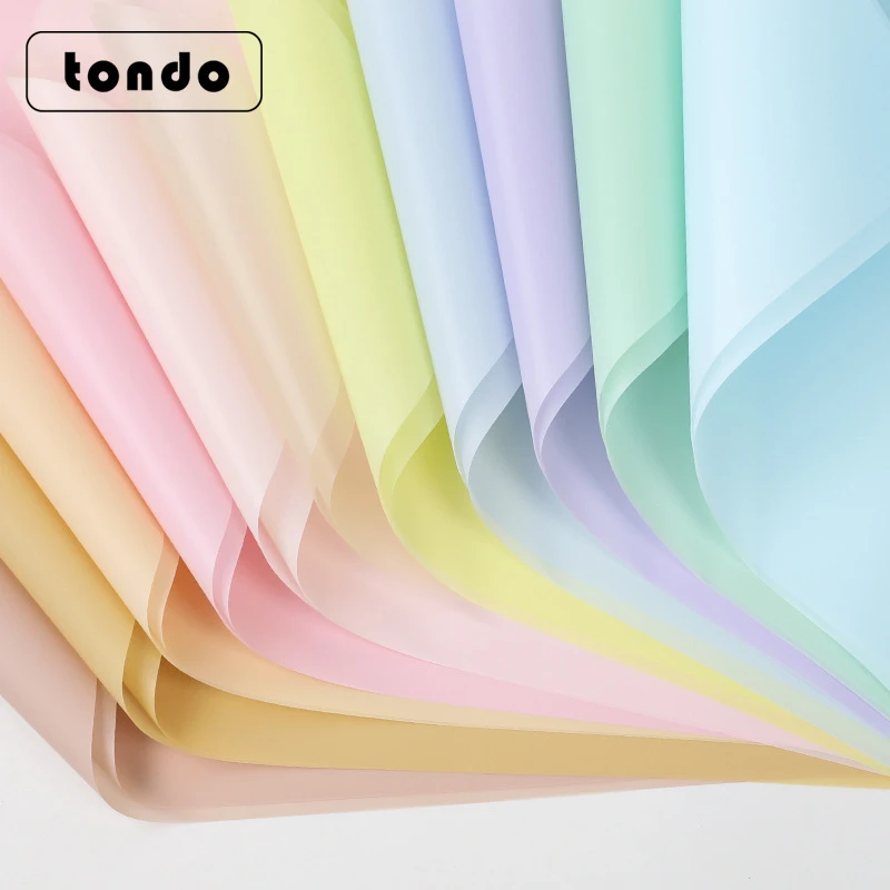 唐德柔光雾面纸鲜花包装纸 半透明防水纯色韩素纸雾面纸