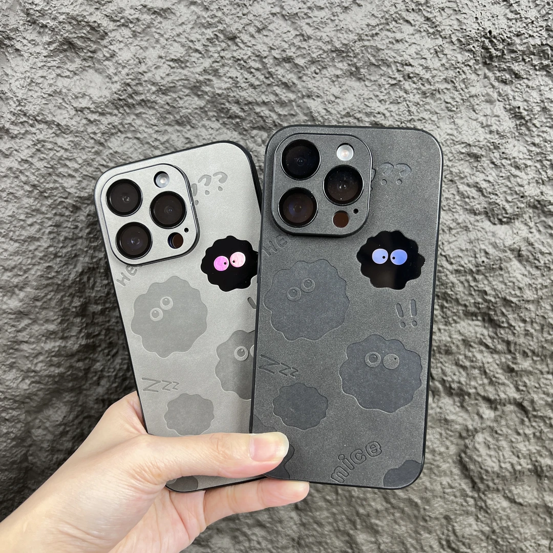 小羊皮镭射个性潮牌卡通适用iphone15promax苹果14/13/12手机壳
