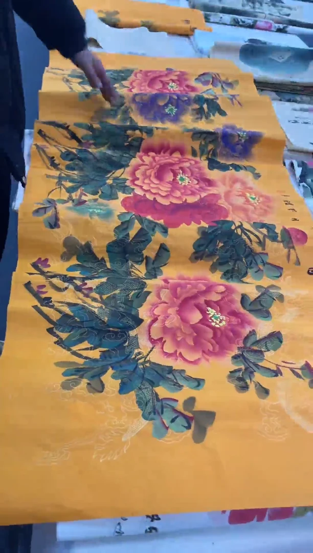 【闪购商品】绘画陈芬清  六尺牡丹