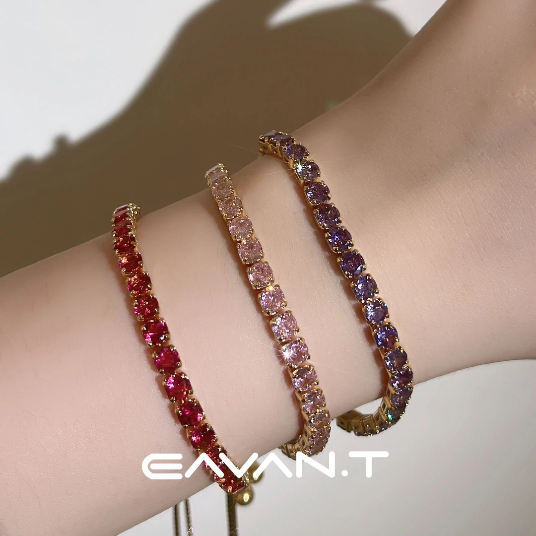 铜合金合成锆石手链 Eavan.T（手播）爪链时尚百搭手链 T0078