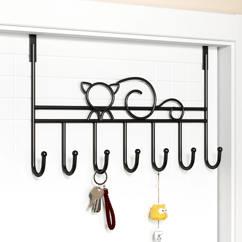 门后挂钩免打孔强力衣钩挂衣置物架衣服壁挂墙上帽子钥匙挂架收纳