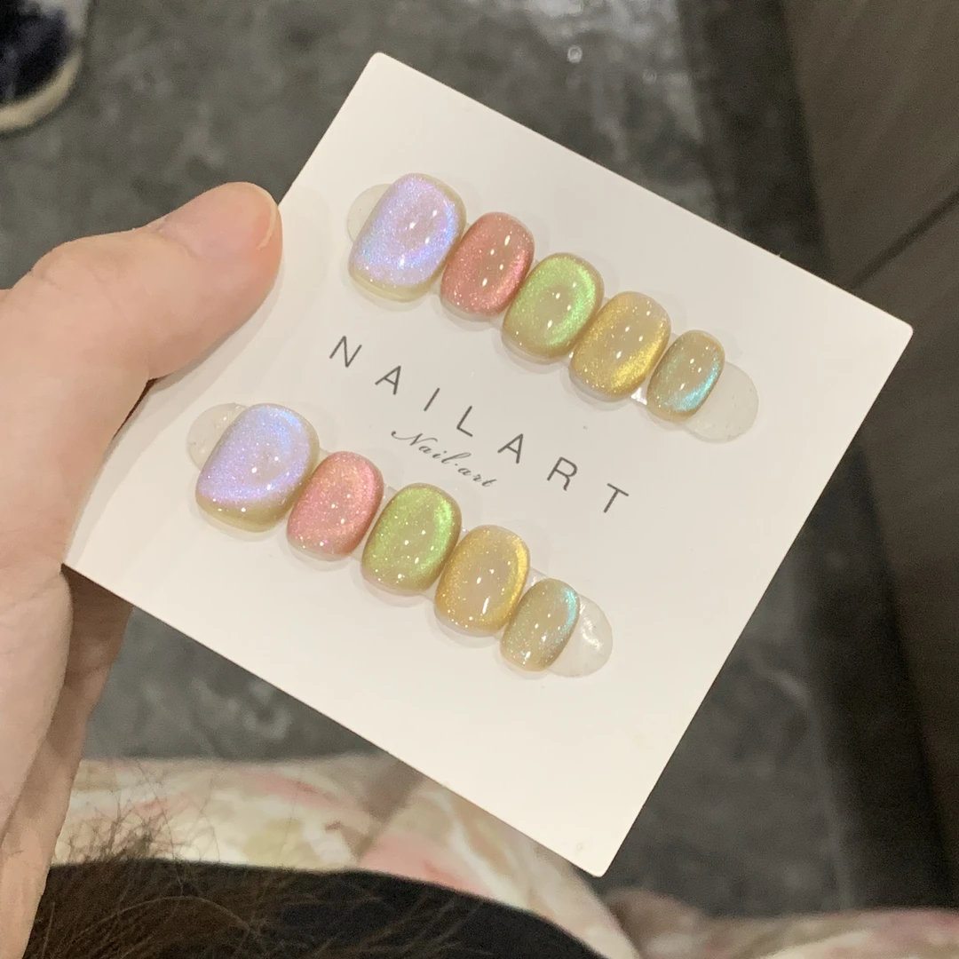 七彩泡泡糖 亿霖手工高端穿戴甲