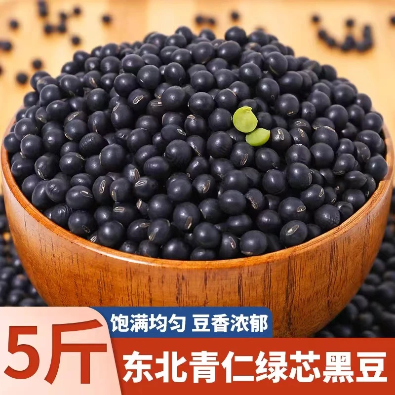 东北绿芯黑豆5斤打豆浆专用