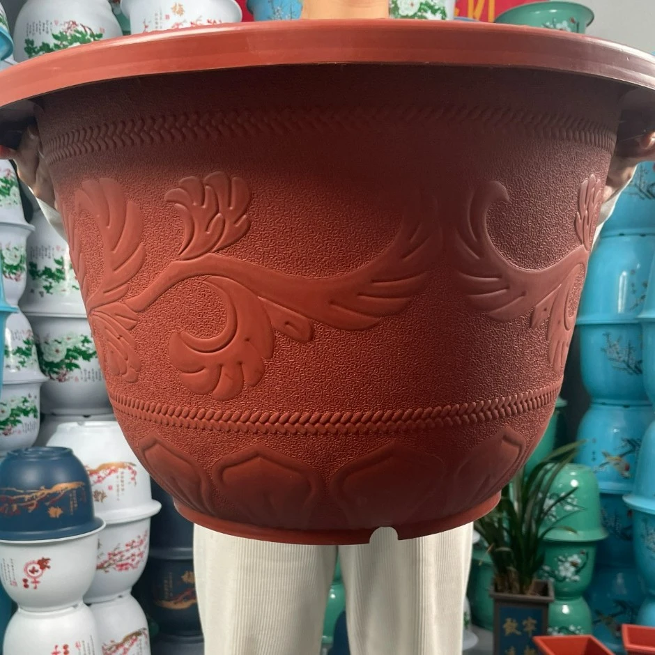 大号口径52cm高度30cm树脂加厚花盆超大果树阳台庭院种荷花养鱼