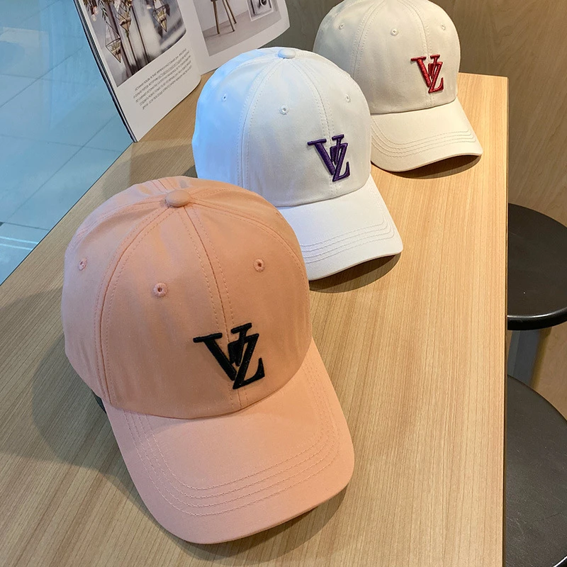 VZ字母刺绣棒球帽女休闲百搭时尚鸭舌帽夏季新款韩版遮阳帽防晒帽