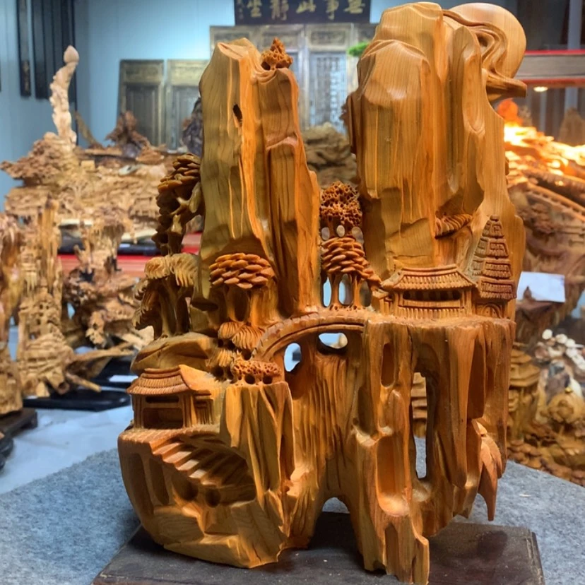 【闪购商品】崖柏根雕小**、