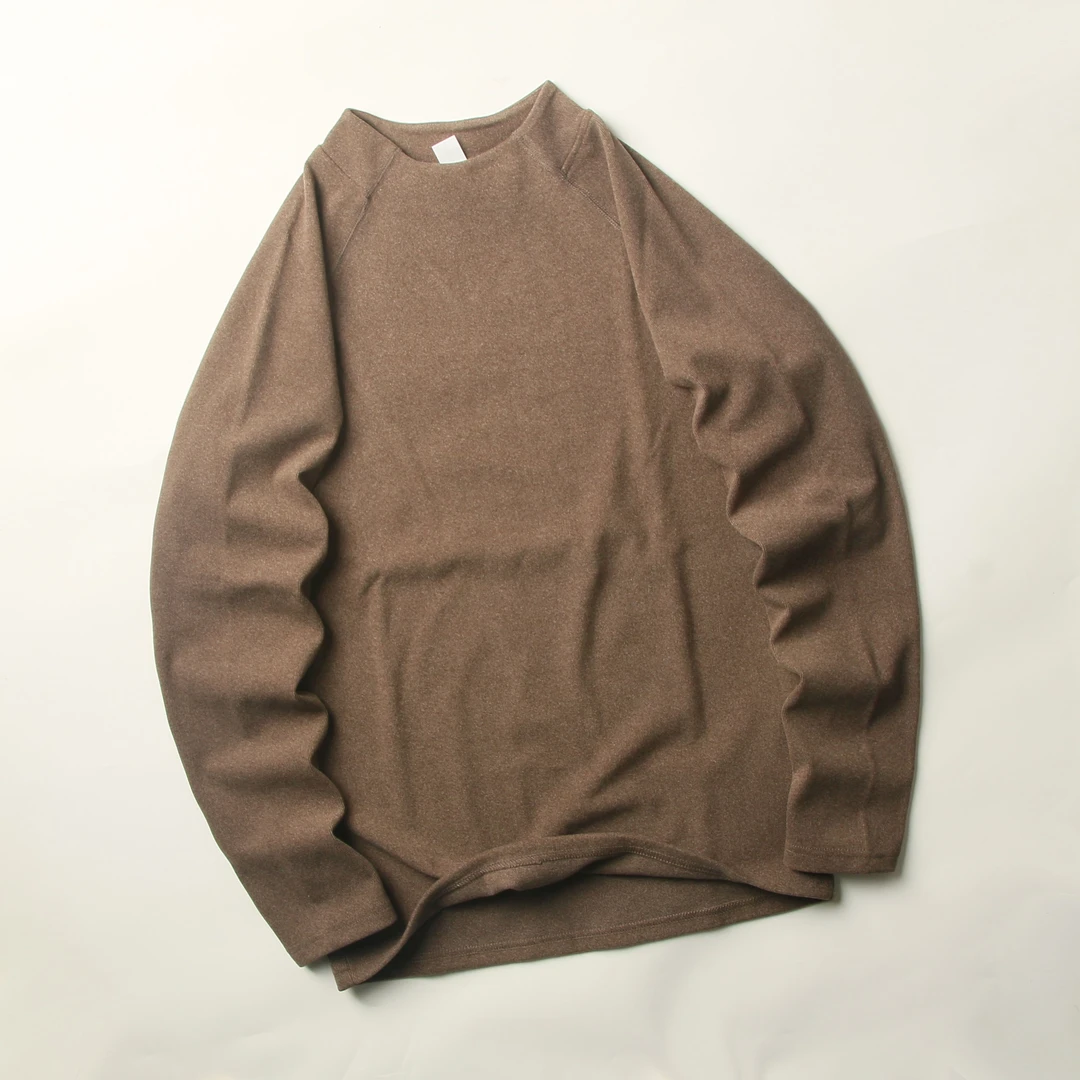 半高领双面德容打底衫男士长袖T恤秋冬内搭简约百搭秋衣男上衣