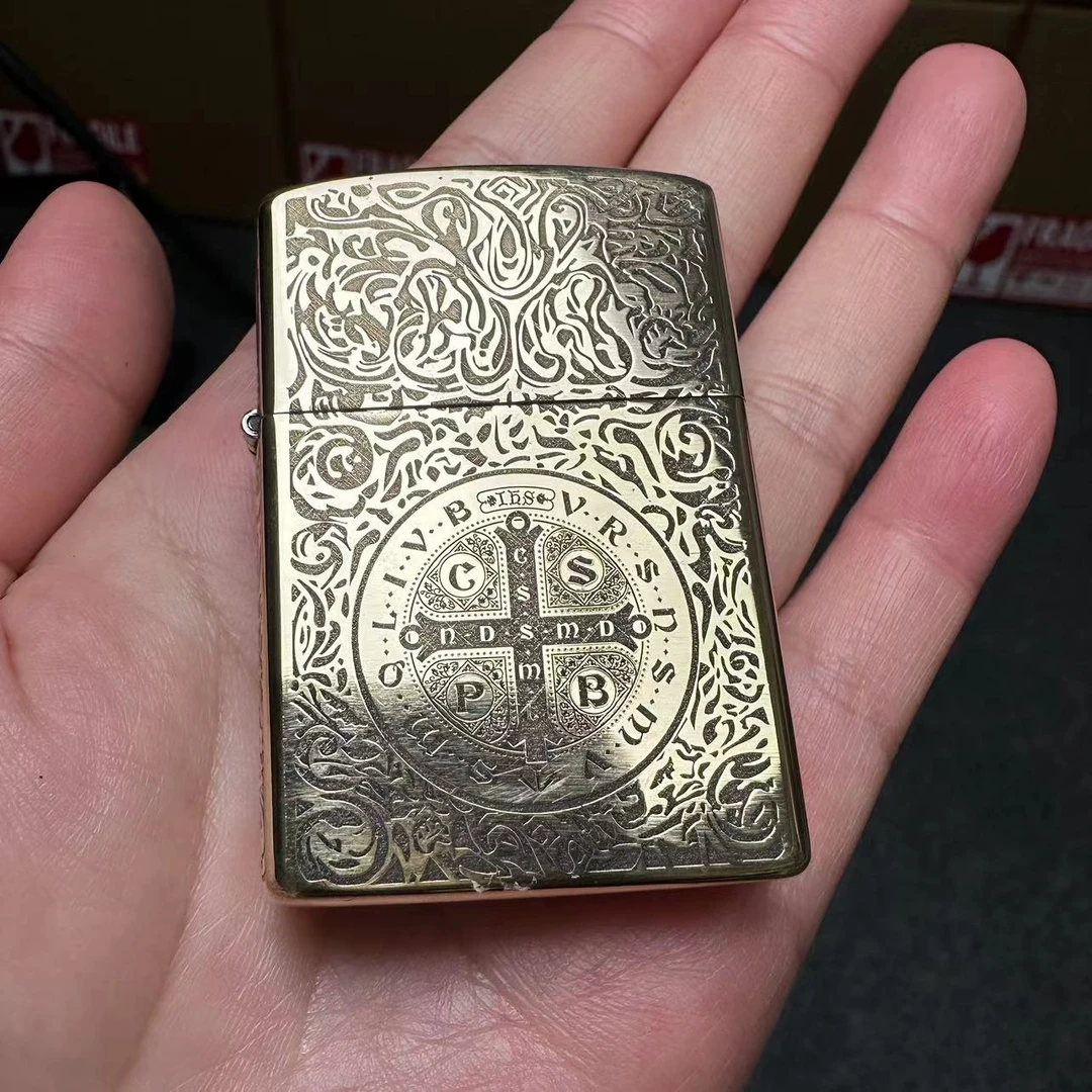 原铜康斯坦丁煤油打火机（需自行加油）z