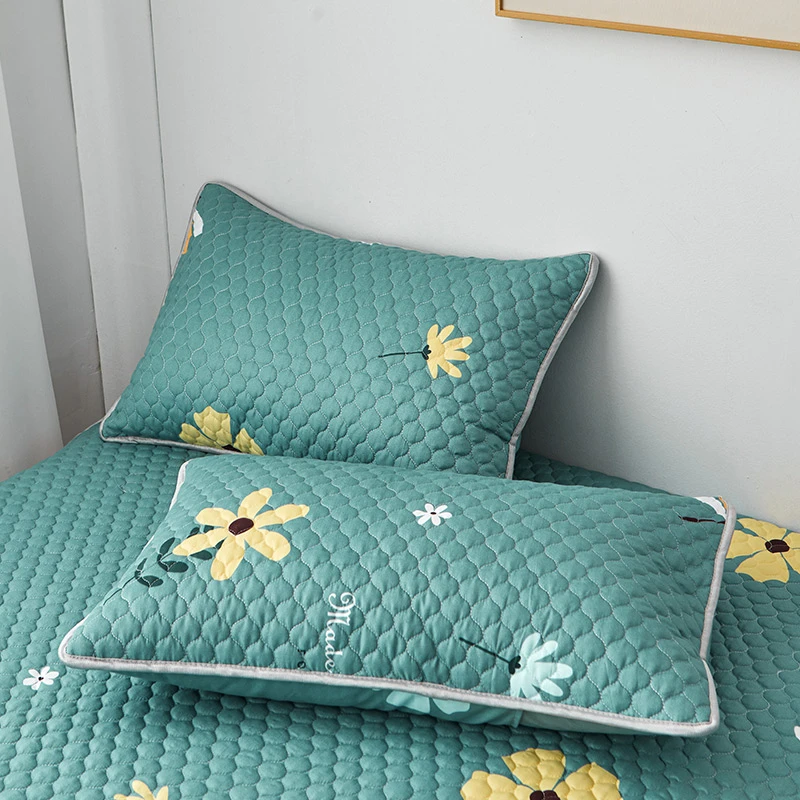 厂家特价家用护枕成人枕头套夹棉绗缝枕套一对装居家卧室学生枕套