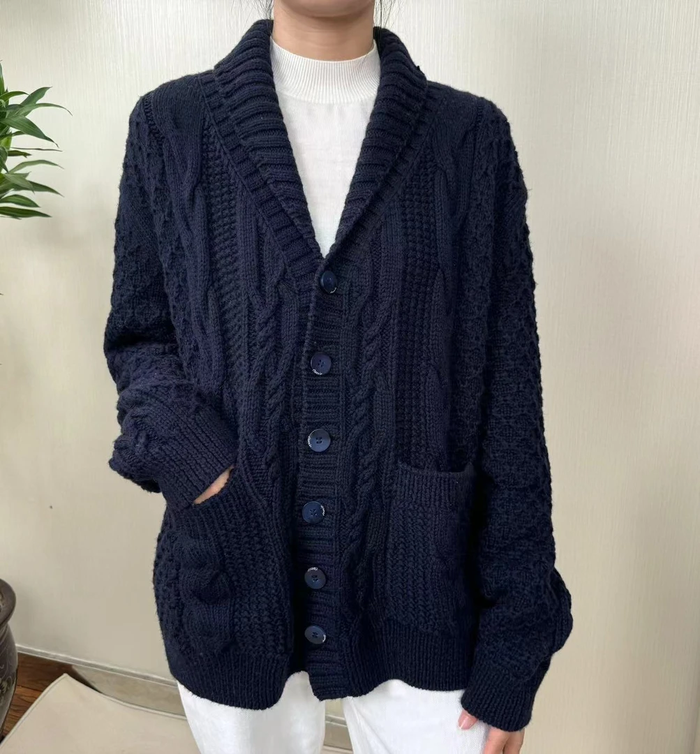 【毛衣姑娘】手工毛衣 青稞领男女款式开衫材料表（教程+工具）50g