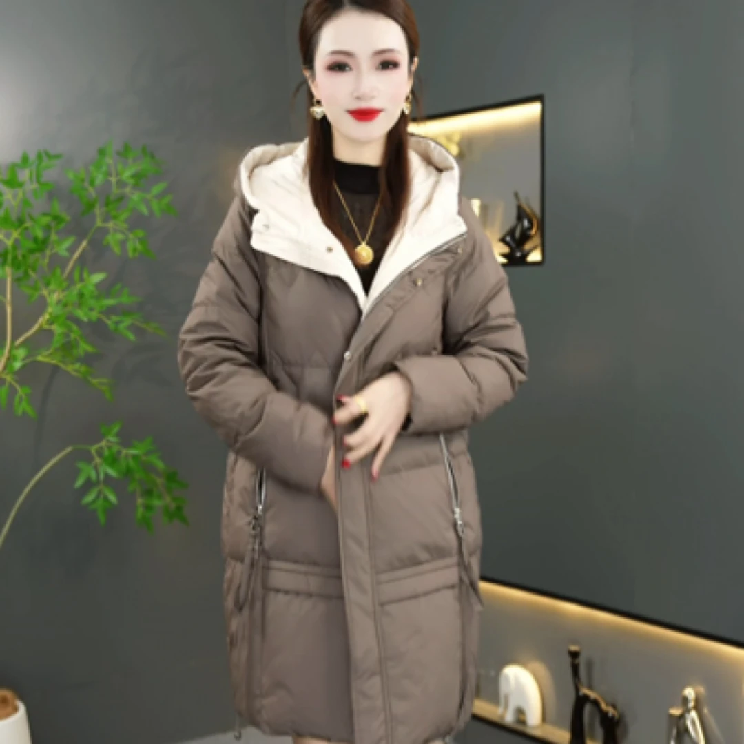 D712羽绒服休闲连帽时尚短款百搭女士秋冬韩版