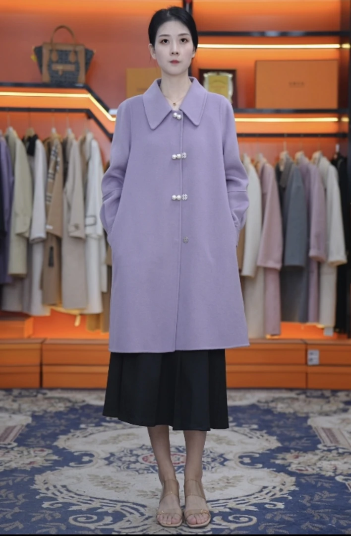 YM828珍珠扣子时尚双面