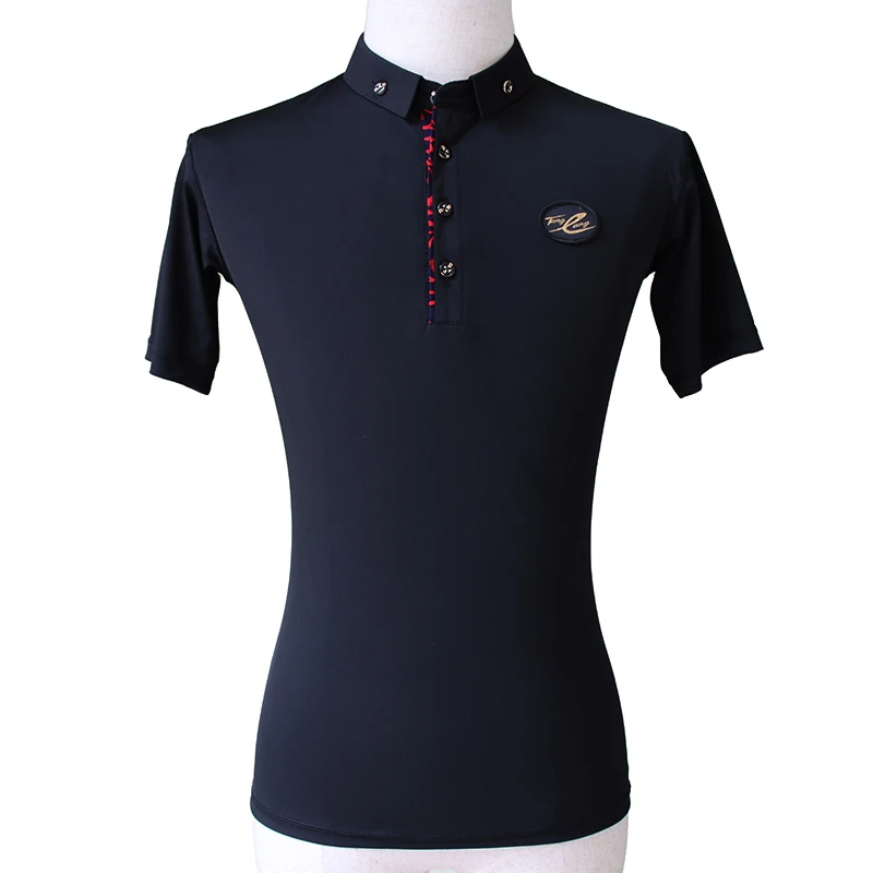 汤朗牌摩登舞红边练功服国标舞交谊舞拉丁舞表演服