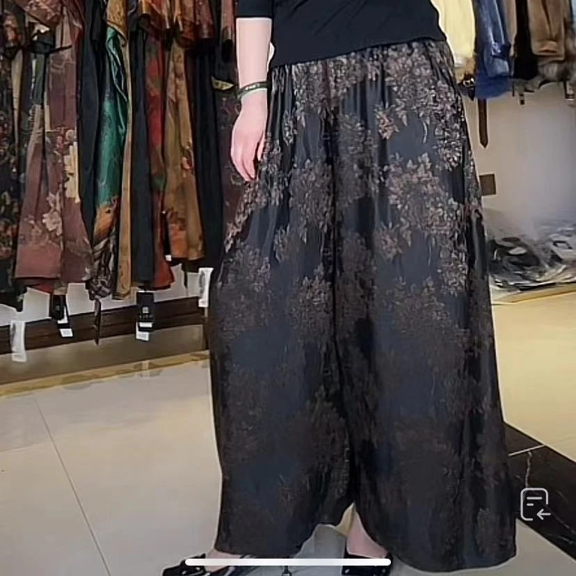 【南音裳羽】951百搭时尚显瘦气质阔腿休闲裤阔腿裤