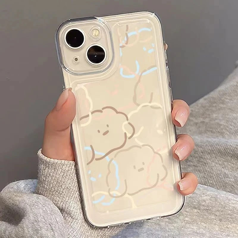 苹果14手机壳网红iphone15/12/11透明Xr防摔Xsmax手机外壳卡通/13
