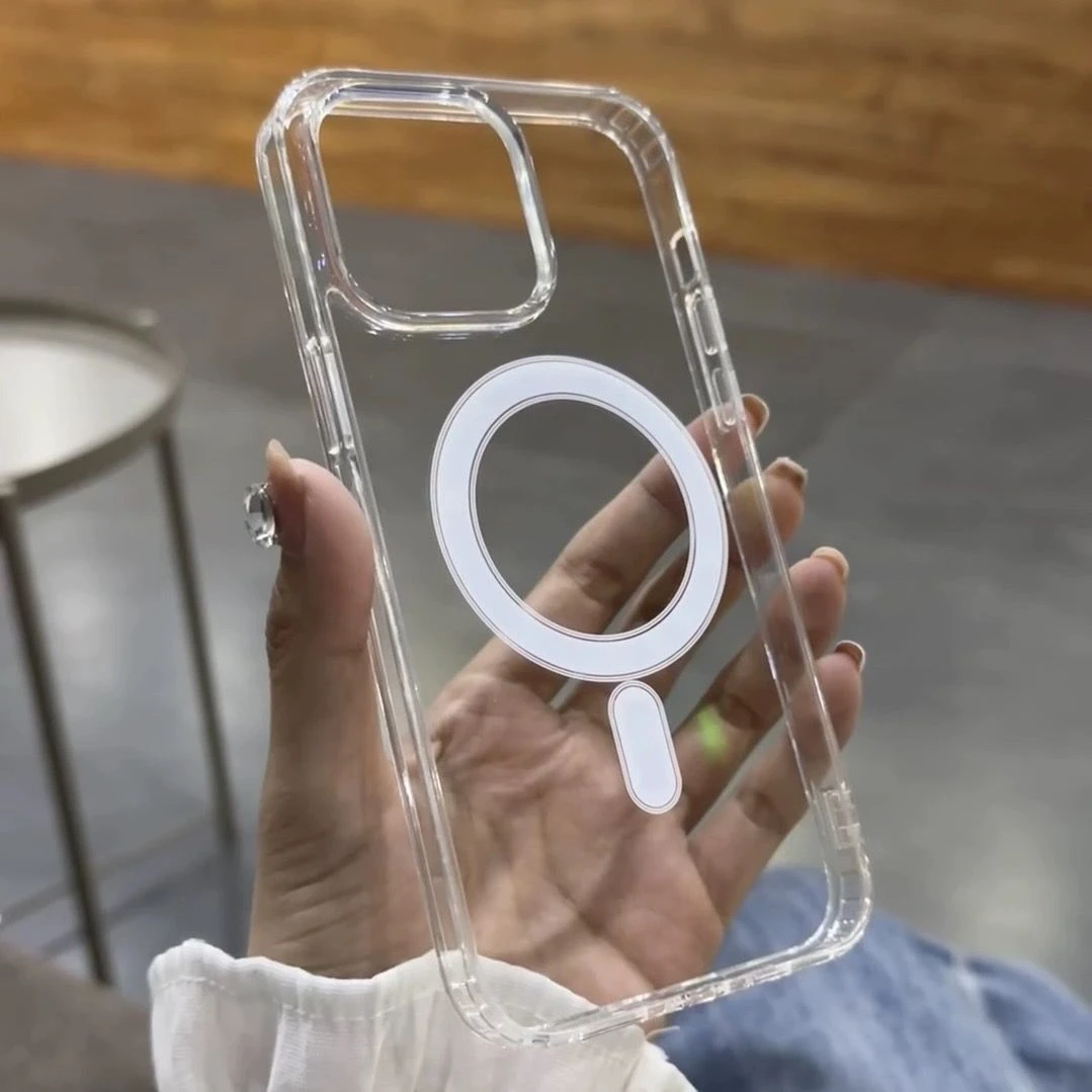 Magsafe亚克力磁吸手机壳iPhone14ProMax手机壳13Pro保护套12/11