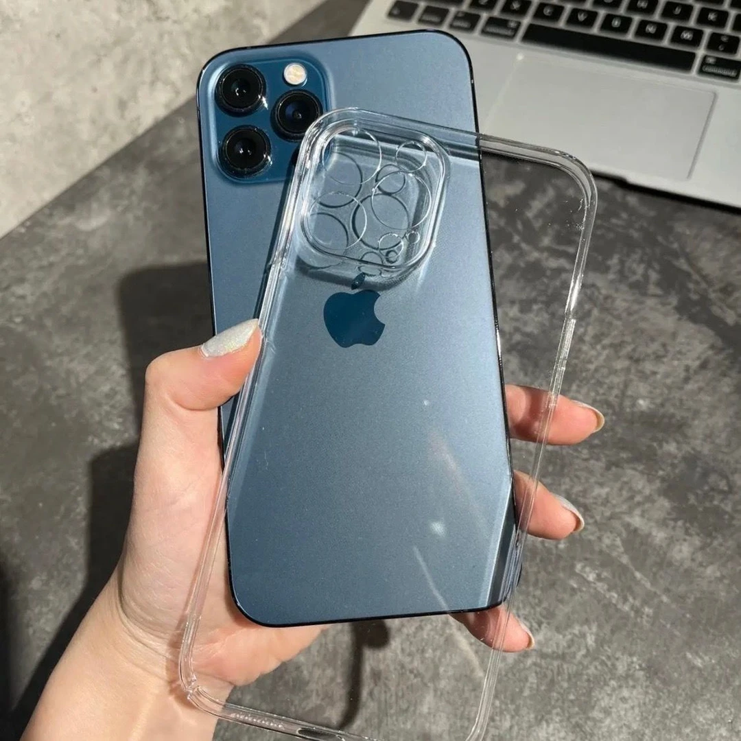 亚克力苹果手机壳iPhone15pro硬壳X不发黄苹果13透明全包超薄/14