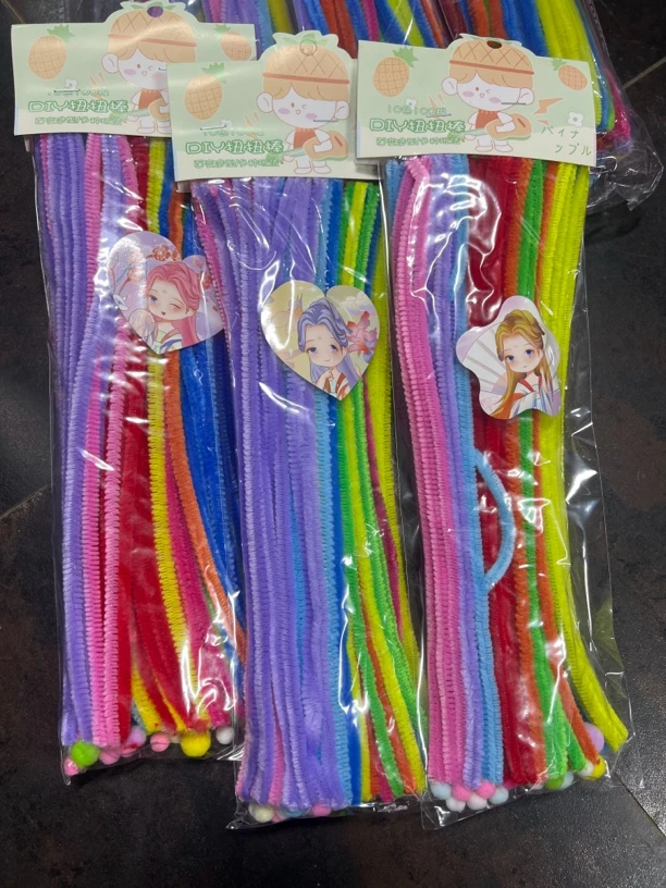 文具 扭扭棒到手12包(每包100根)