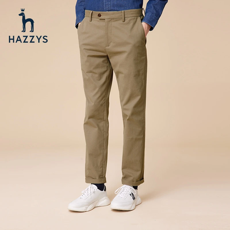【预】Hazzys哈吉斯男士宽松休闲裤冬季时尚锥形裤商务长裤裤子男