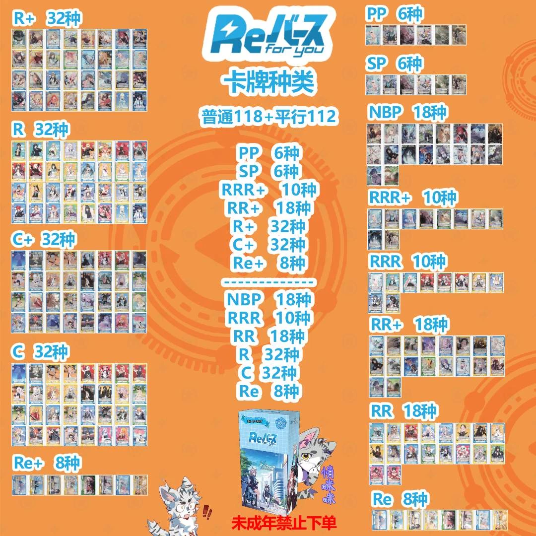 A29《蔚蓝档案1》【福卡社】RE动漫卡牌盲盒 【直播拆盒】单