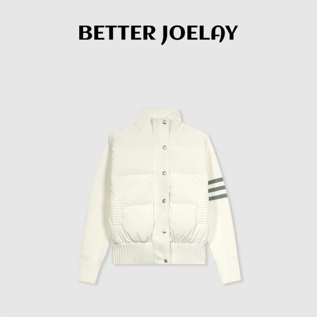 BETTER JOELAY -【冬眠絮语】高级拼接轻薄羽绒服保暖百搭外套Z0565