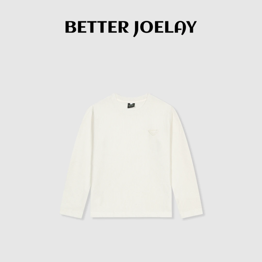 BETTER JOELAY-【小桃兔兔】百搭纯色简约ins风打底长袖休闲ZZ3675