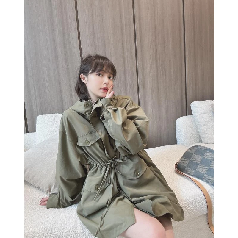 BETTER JOELAY-【山野序曲】时尚高级宽松大版风衣简约百搭款Z0576