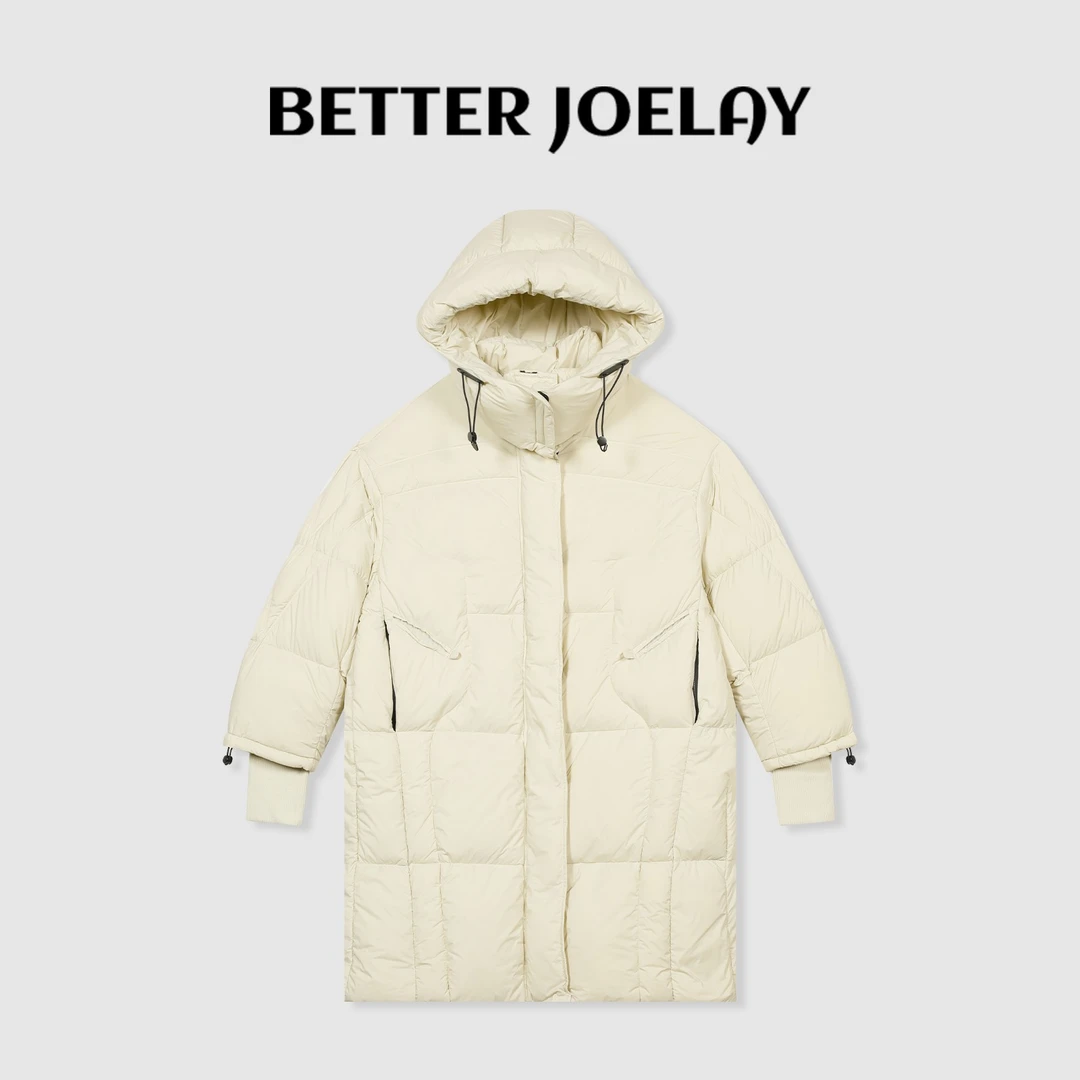 BETTER JOELAY -【奢享柔软】时尚保暖连帽羽绒服百搭休闲风Z6413