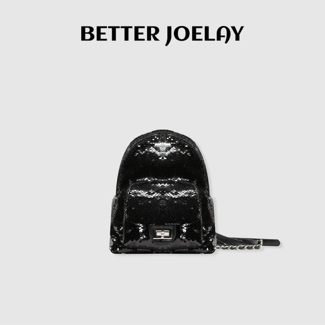 BETTERJOELAY-【粼粼夜色】双肩包时尚亮片潮流气质百搭休闲包Z6328