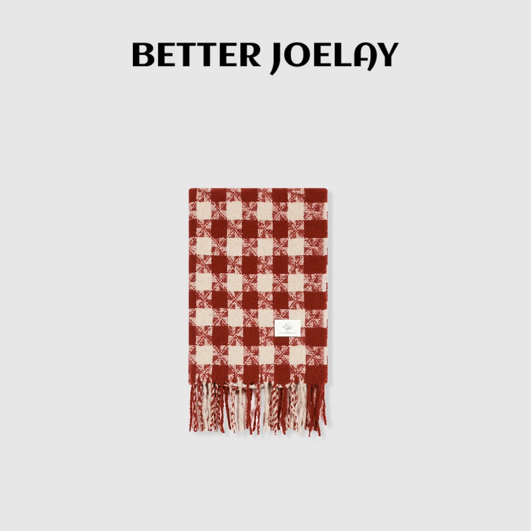 BETTERJOELAY-【心动缪斯】时尚风车格浪漫少女保暖百搭围巾Z6219