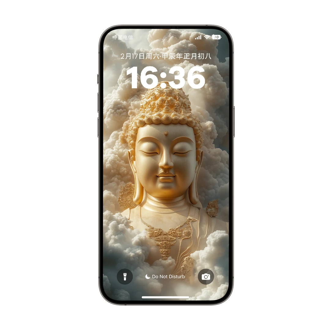 南无阿弥陀佛 猪&狗本命守护 大气金像图片壁纸