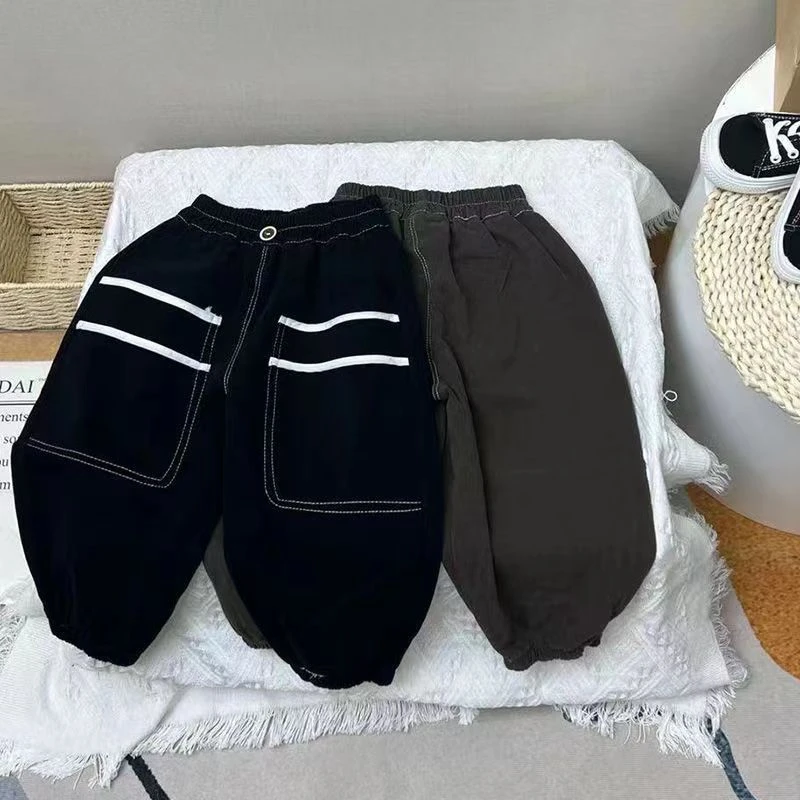 【镇店之宝】儿童休闲长裤男童裤子女童哈伦裤宝宝工装裤春秋夏款