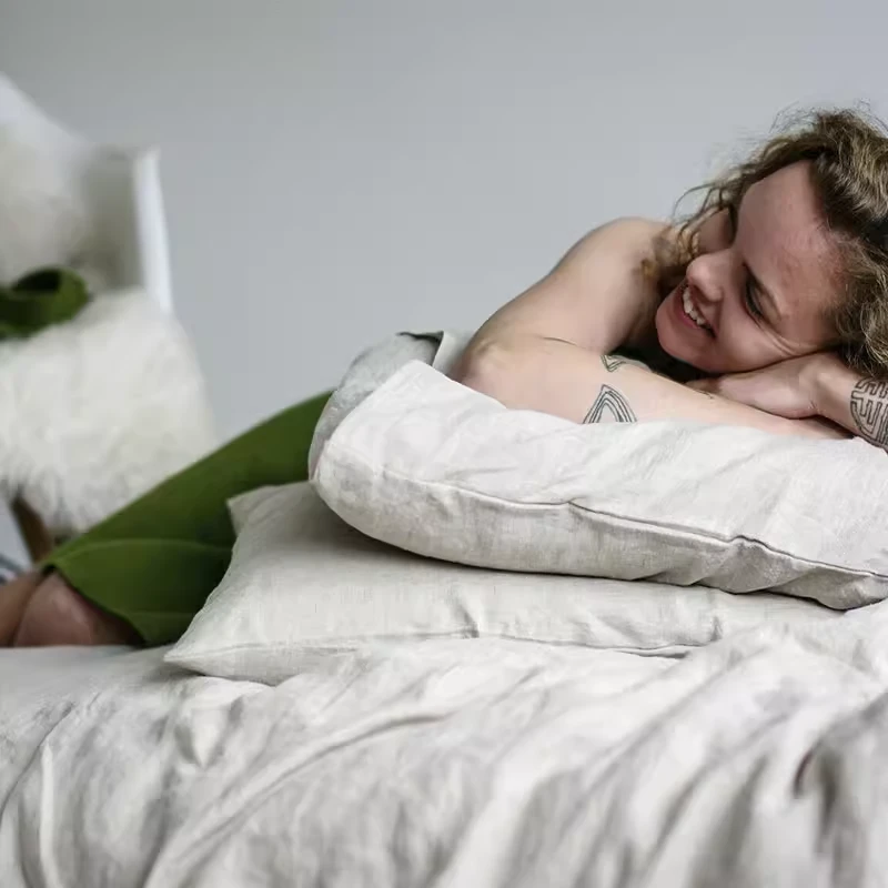 牛货！【必撸款】100%纯汉麻大麻床单不扎舒适透气天然材质睡单枕套