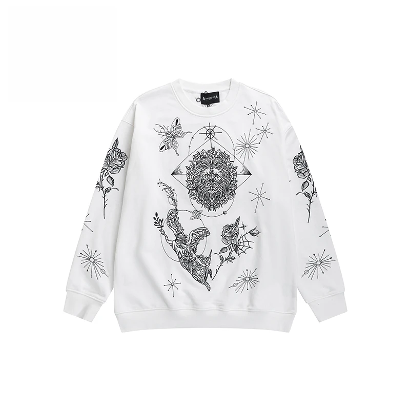 骷髅头潮牌2024Q重磅棉刺绣乐园 卫衣3005