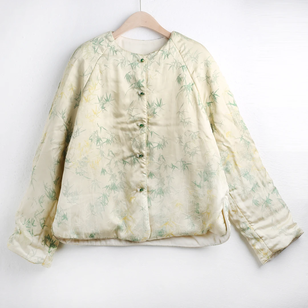 挺挺【QIUDONG】真丝丝绒外套  YJHY-634001