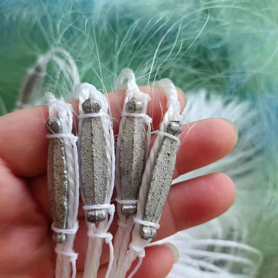 新款三层帆船牌丝网泡沫浮漂鱼尾坠款三层沉网丝网加重流水网