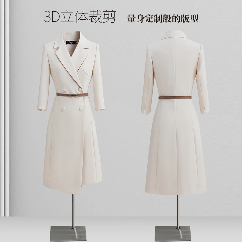 高端西装轻奢女春夏新款职业七分袖气质高级感职场通勤法式西装裙