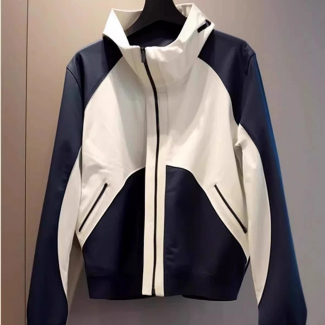 清仓捡漏~牛X货 巨炸裂!高级感超好看休闲小众撞色冲锋衣外套女