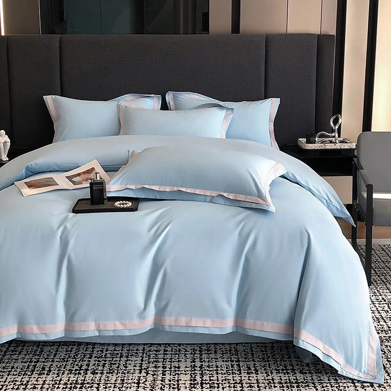 眠梦【杰西】新款简约轻奢全棉加厚磨毛四件套秋冬纯棉被套床上用品