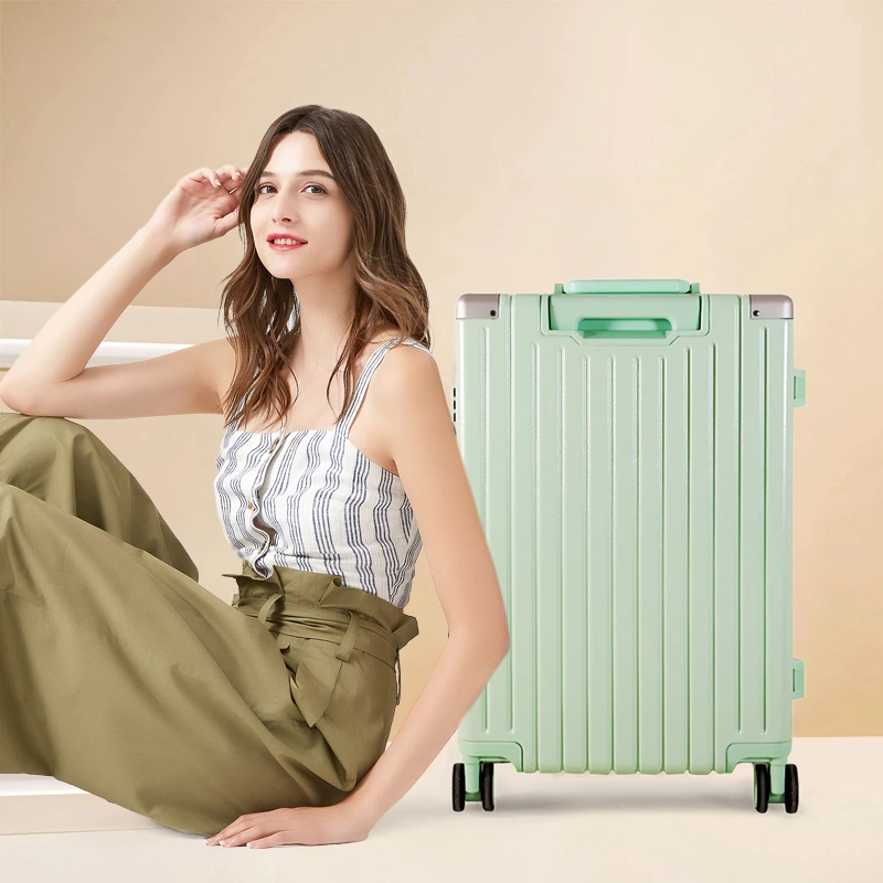 【袁班长同款】高颜值大容量时尚万向轮海关锁拉杆箱旅行箱9910