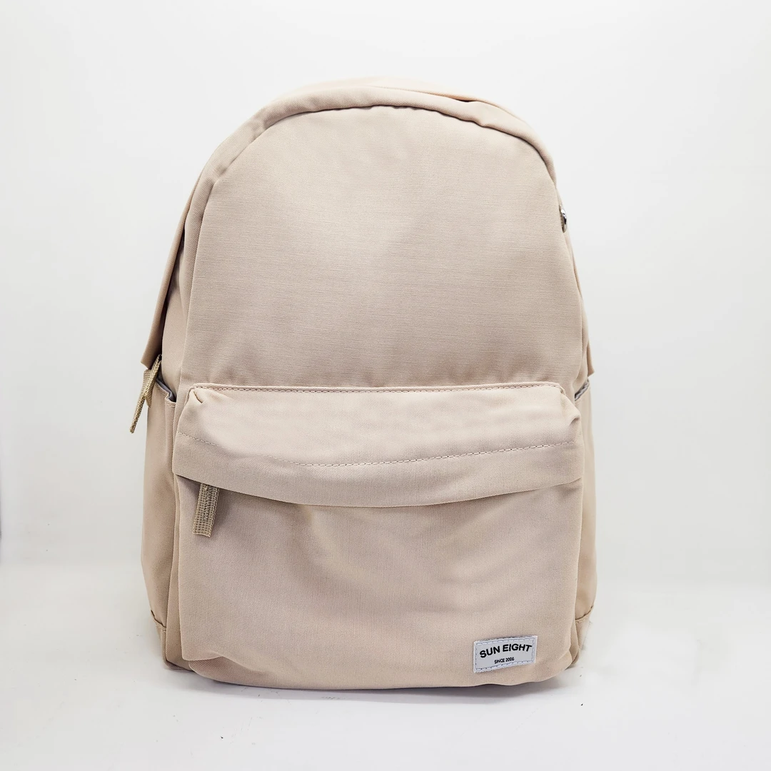 【阳光8点】学院风防刮耐磨防泼水经典纯色学生书包双肩包#90151