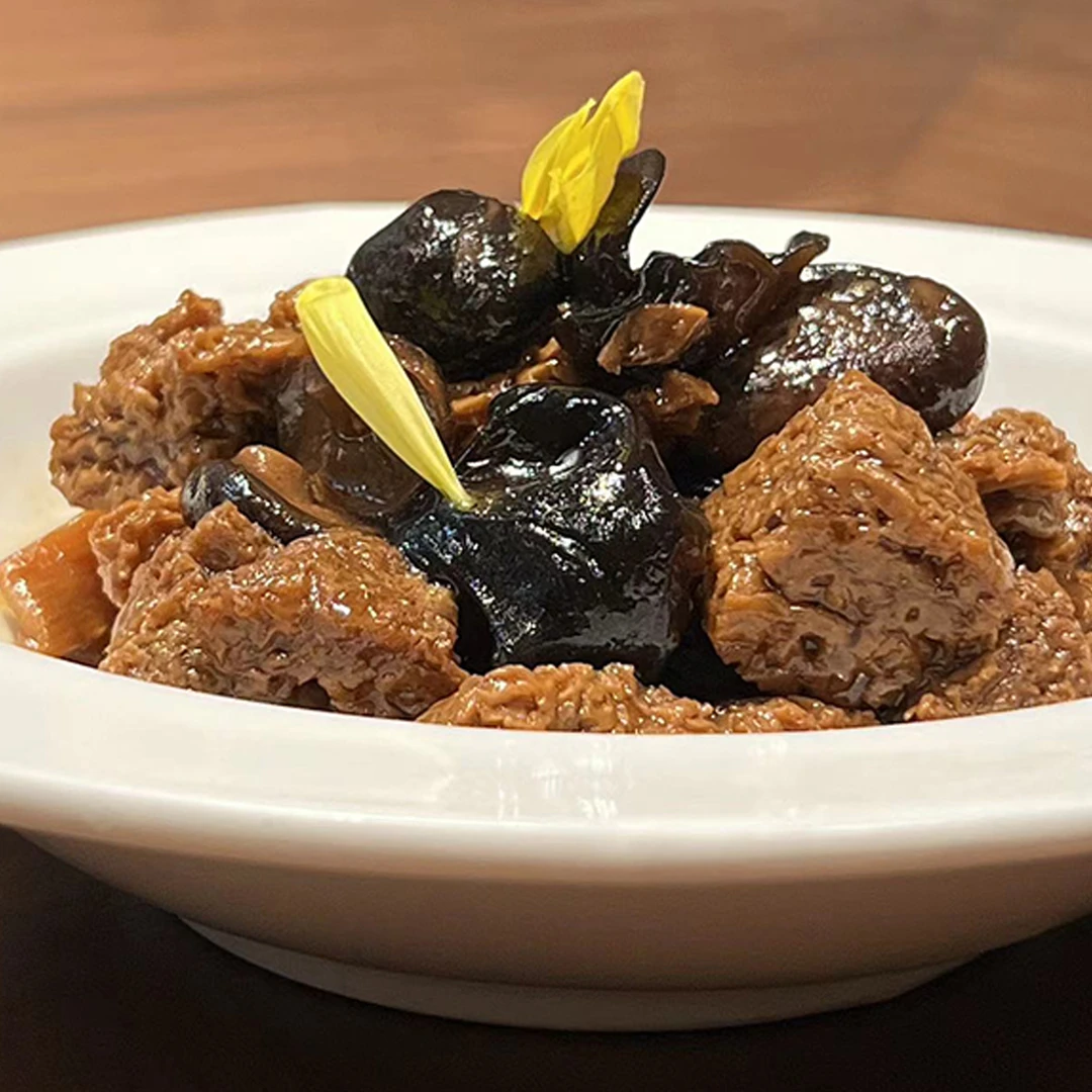 正康严选盛鸿楼预制菜半成品 四喜鲜烤麸 250g*5速冻制品