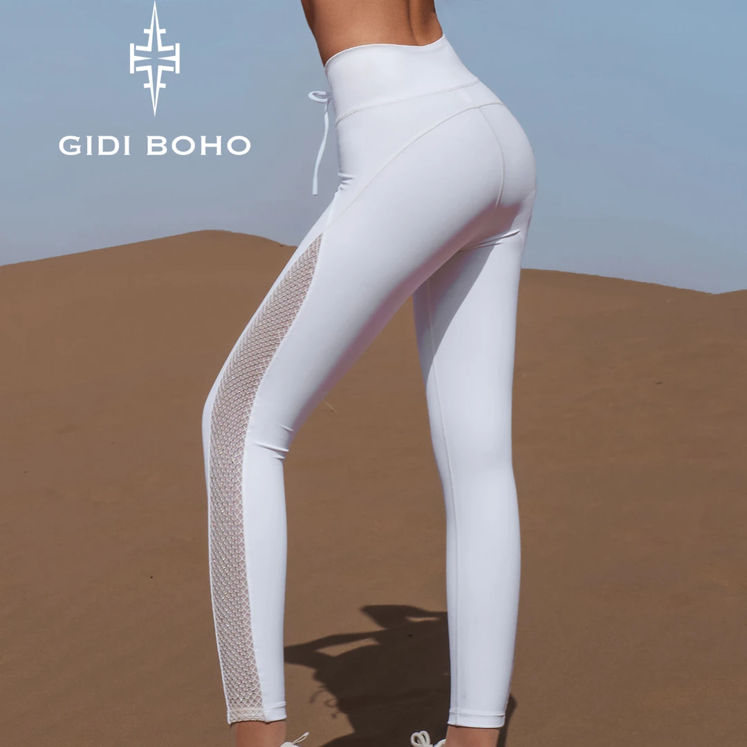 GIDI BOHO/极地薄荷欧美速干透气健身性感高端时尚运动提臀裸感裤