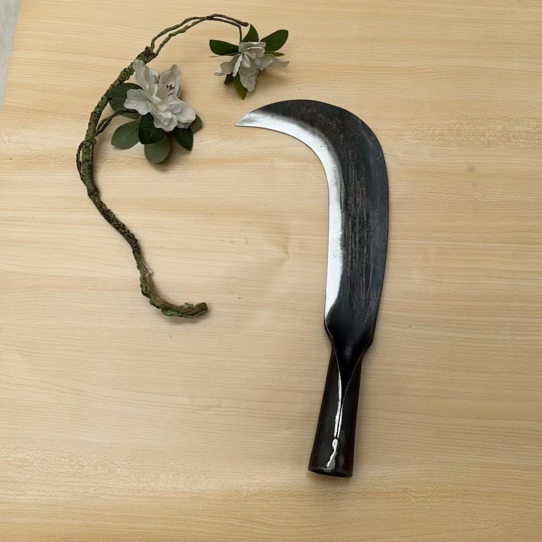 高锰钢手工锻打两用割草除草伐树伐竹子户外开路专用