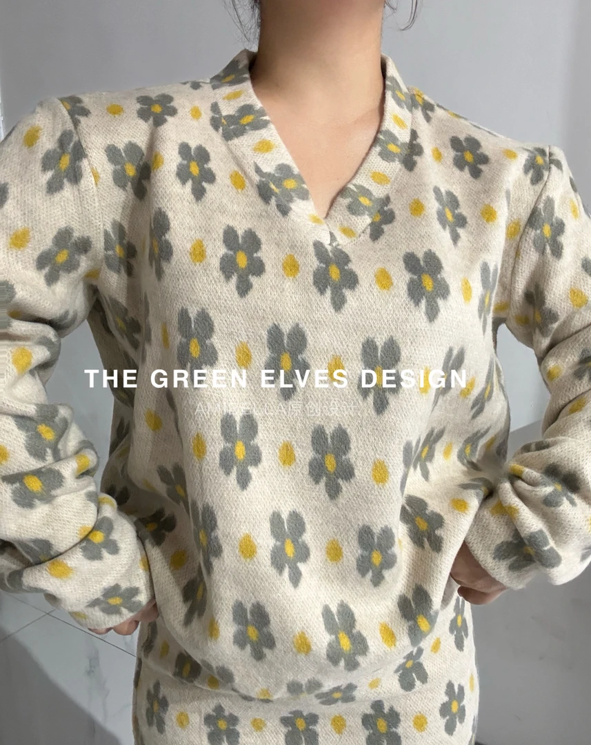 高端私人定制毛衣套装两件套