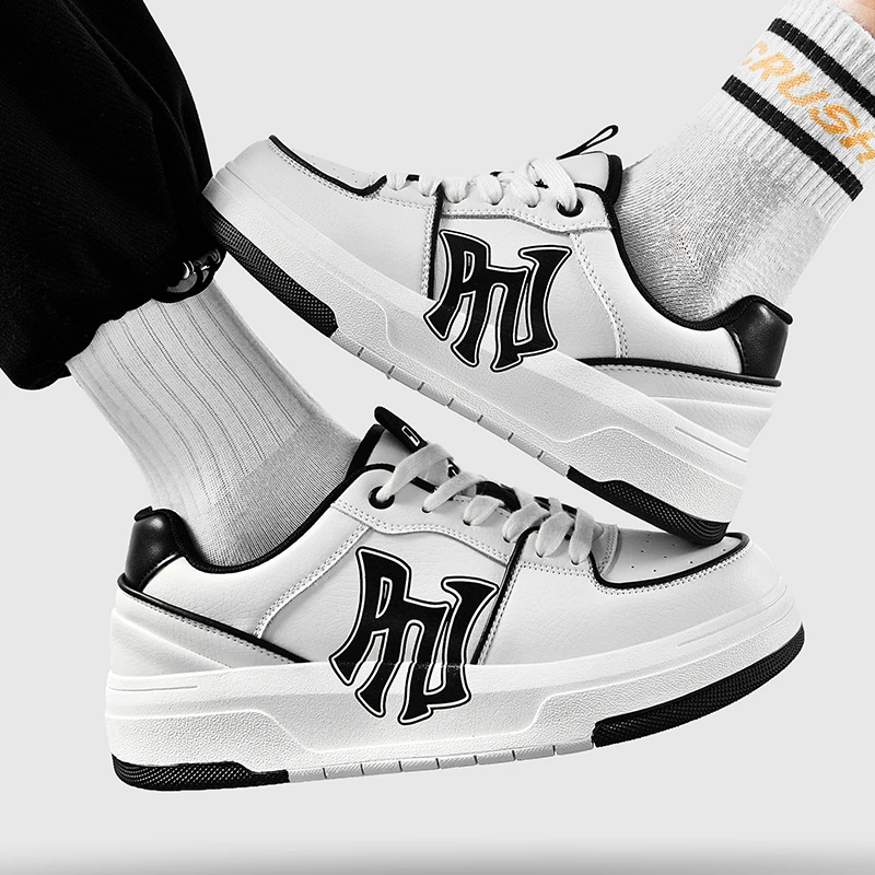 PNJ时尚低帮情侣板鞋百搭运动休闲鞋男学生韩版潮鞋增高鞋