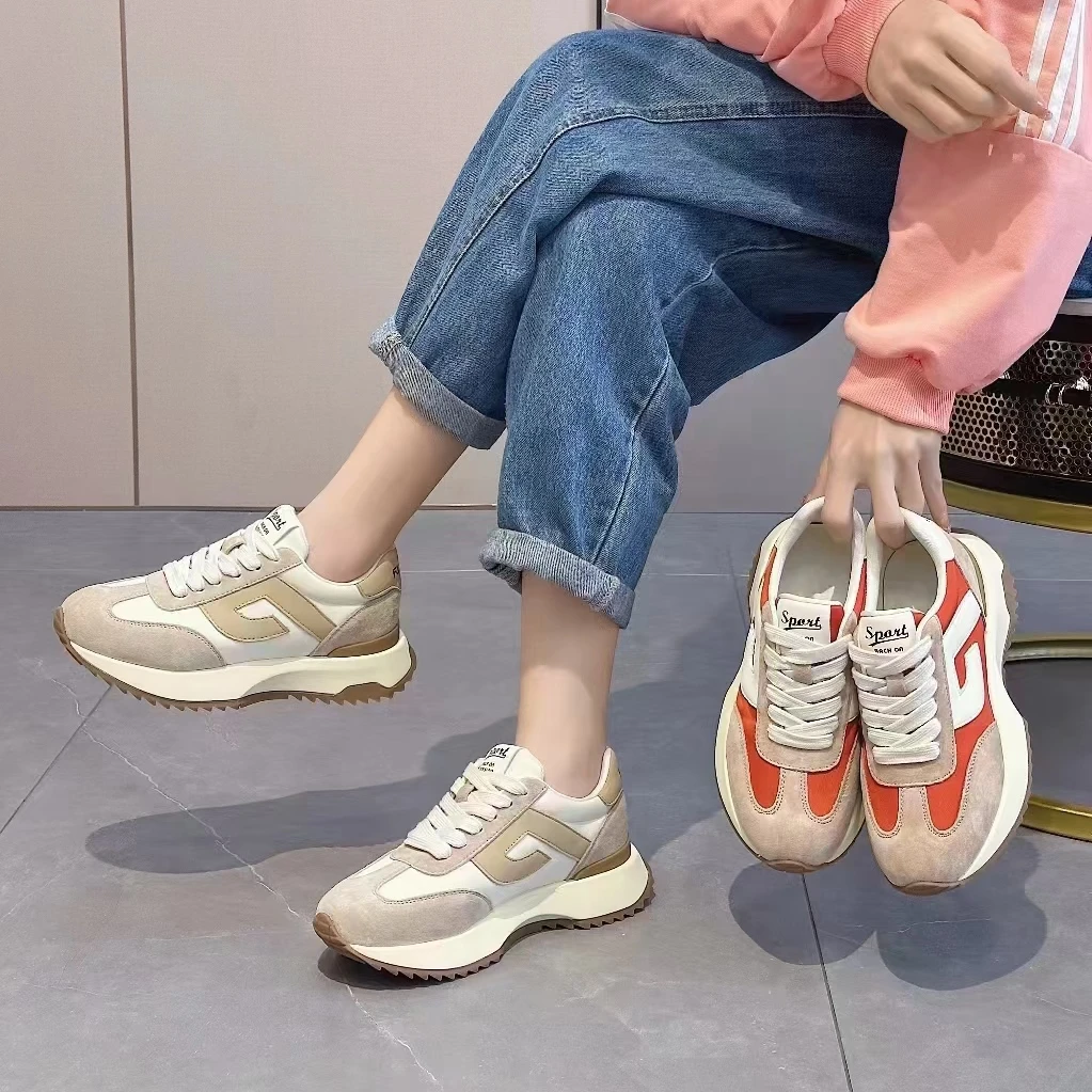 5101真皮防滑底春季阿甘女鞋